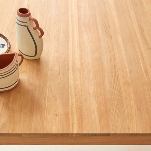 Tikamoon Tafel van massief teakhout voor 4/6 personen - Naturel - vtwonen shop
