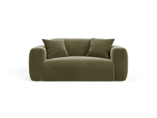 Cosmopolitan Design Modulaire bank Strino 2-zits, flueel groente - 98x180x78cm