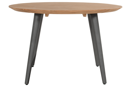 Hartman Tuintafel Sophie Studio - Naturel/Zwart Teakhout - Ø120x77cm