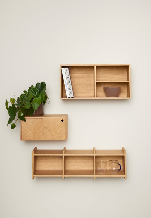 Hübsch plank Focal - mdf/eiken fineer - 80x20xh23cm