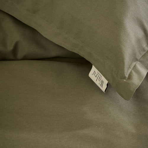 Walra - Dekbedovertrek Vintage Satin - 140x220 cm - Groen