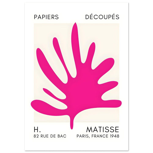 Artfulprints  Matisse – Coral drift pink   poster 70x100 cm - vtwonen shop