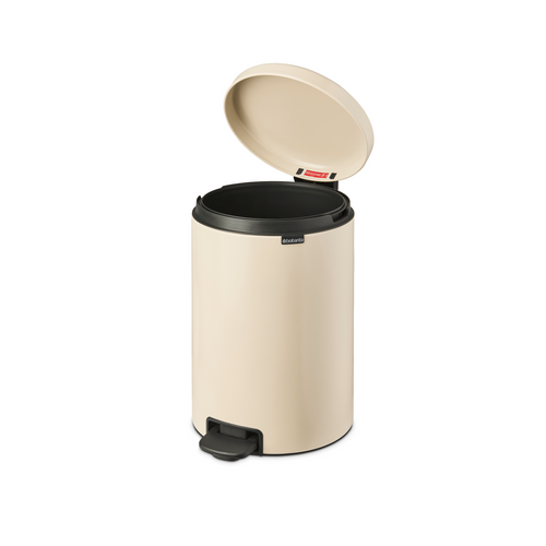 Brabantia NewIcon Pedaalemmer, 20 liter, kunststof binnenemmer - Soft Beige