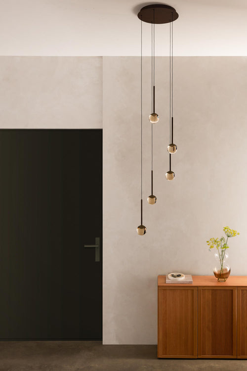 Lucide hanglamp CALINA - Geïntegreerde LED - Amber