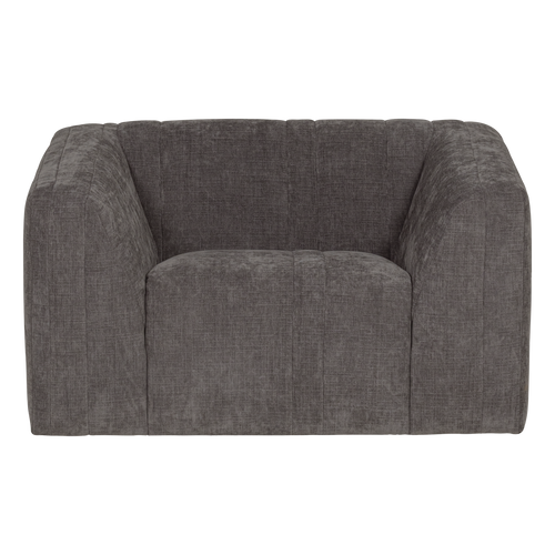 WOOOD fauteuil Omaire - Chenille - Grijs