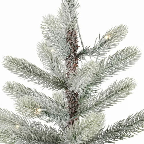 Black Box Trees Nagoya Kunstkerstboom met Verlichting H120 x Ø60 cm - Kerstboom met Besneeuwde Takken - Kunstboom met 212 PE Dennentakjes - Slank