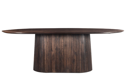 Livingfurn eetkamertafel Salvator Walnut - 230cm - mangohout