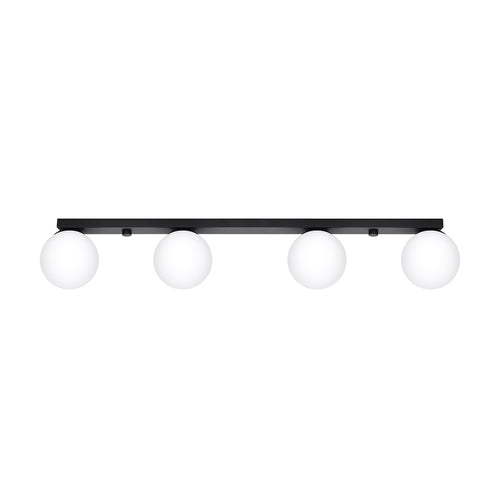 Sollux Lighting Plafondlamp YOLI 4 zwart - 88x12x14,5cm