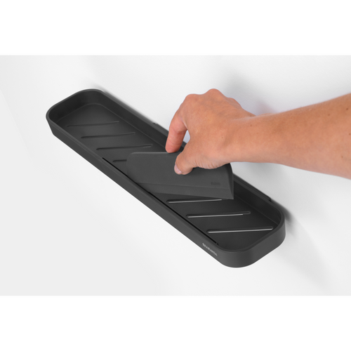 Brabantia MindSet doucheplanchet met wisser - Dark Grey