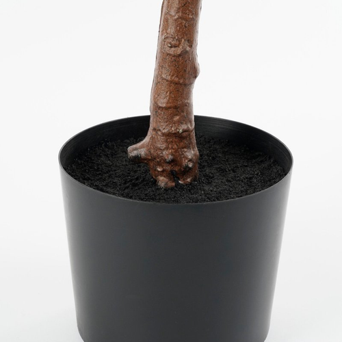 Mica Decorations Ficus Lyrata Kunstplant - Kunststof Kamerplant in Zwarte Pot - Water- en UV Bestendig voor Binnen en Buiten - Onderhoudsvrij