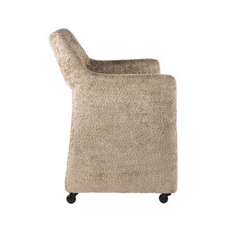 Giga Meubel Eetkamerstoel Forma Elite - Jaroq - Zand - Incl. Wieltjes - Set van 2 - vtwonen shop