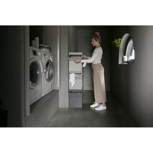 Brabantia Wasbox stapelbaar - 35L - grey - vtwonen shop