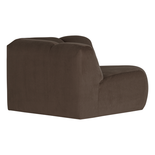 WOOOD hoekelement recht Mojo - Velvet - Bruin - 74x105x105