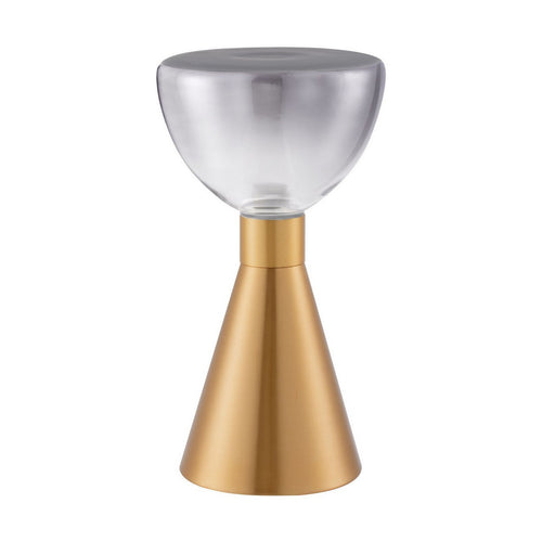 Nova Luce VOI Tafellamp Goud/Rookgroen LED 8W 239lm 3000K Aan/Uit-schakelaar