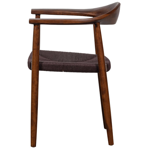 vtwonen eetkamerstoelen Embrace - Beukenhout - Donkerbruin - Set van 6