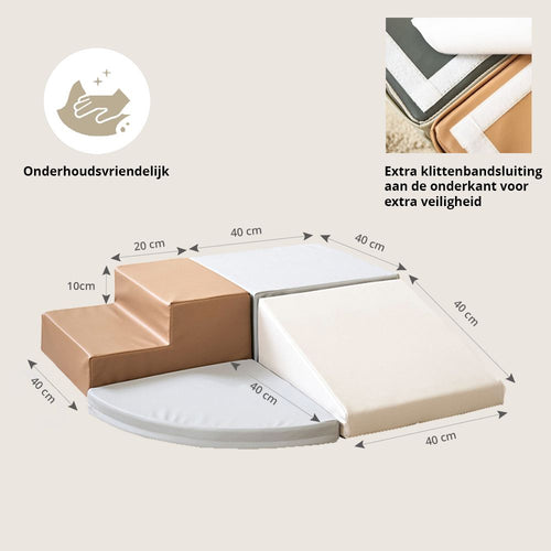 Petite Amélie Foam blokken- 4-delige speelset - onderhoudsvriendelijk - vtwonen shop