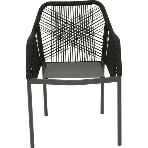 Lesli Living bistrostoel Akita - zwart - 56x62x81cm