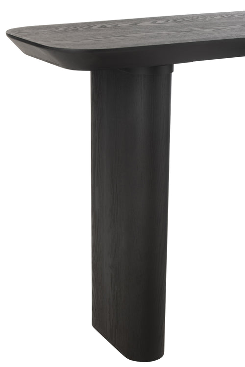 J-Line console Large Fineer - hout - zwart - vtwonen shop