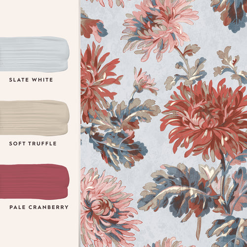 Laura Ashley Vliesbehang - Maryam Crimson - 10mx52cm - vtwonen shop
