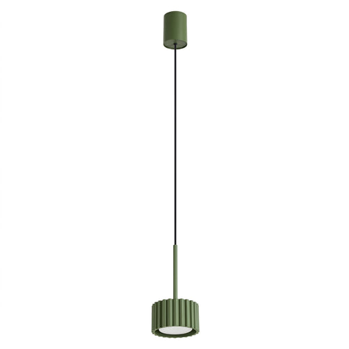 Sollux Lighting Hanglamp AURA 1 olijfgroen Gx53 - 10x10x125cm