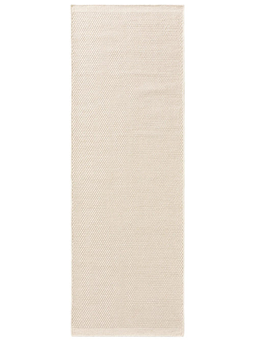 benuta wollen loper Rocco - wit - 70x200 cm