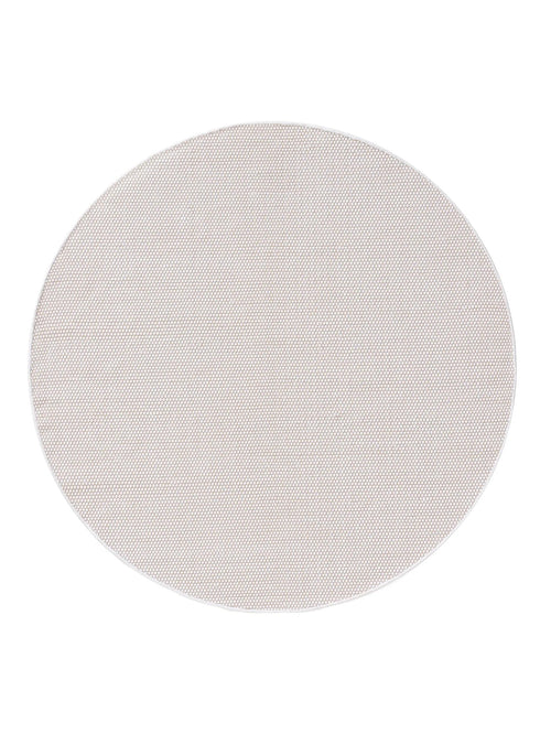 benuta katoenen vloerkleed Ron - wit - ø 240 cm