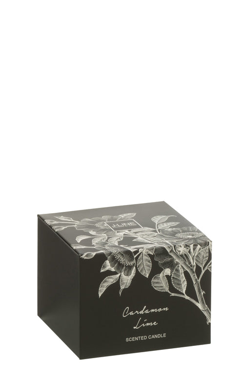 J-Line geurkaars Cardamom Lime - glas - small - 50U