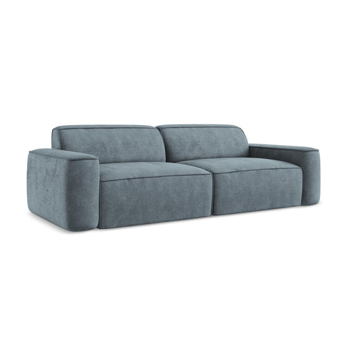 LaMiaSofa 4-zits bank Melissa - chenille stof - jeans - 244x102x70