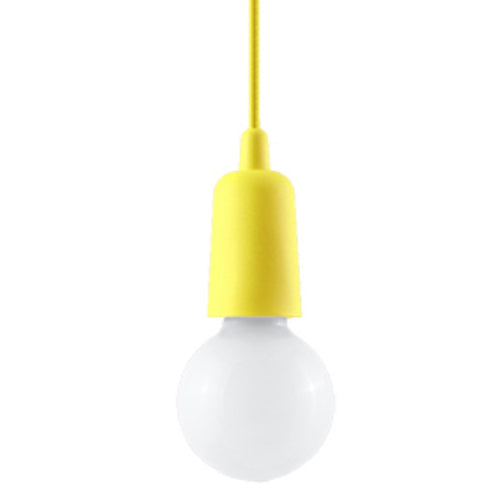 Sollux Lighting Hanglamp DIEGO 1 geel - 9x9x90cm