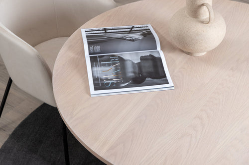 Rebellenclub Eetkamertafel Pokka - ø110 cm - Licht Eiken - vtwonen shop