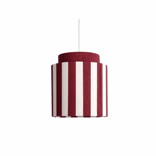 Leitmotiv hanglamp Vienna Stripes - rood - Ø30cm