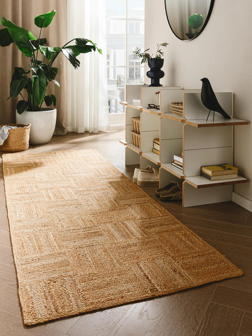 benuta jute loper Jutta - lichtbruin - 70x200 cm