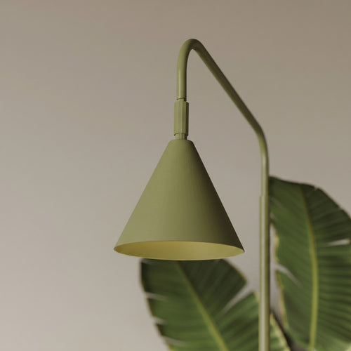 Sollux Lighting Vloerlamp NOX olijfgroen - 30x30x165cm