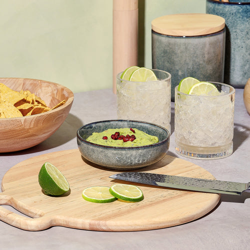 Salt & Pepper - Serveerplank 30/34xH1,5cm met handvat hout Essenza