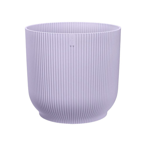 elho vibes fold rond 40 zacht lila | Bloempot | Modern decoratief ribpatroon