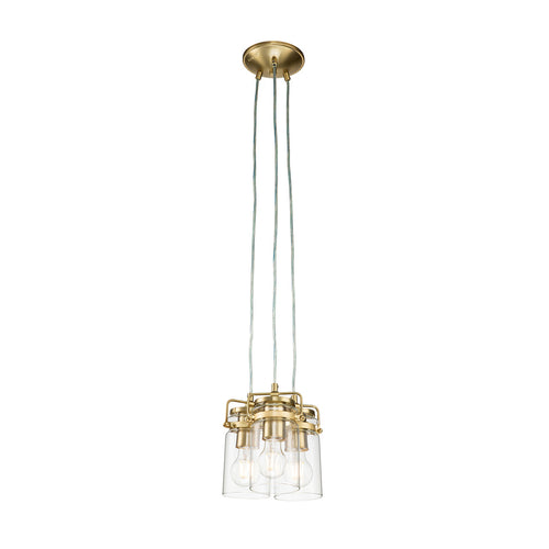 Elstead Kichler Brinley Cluster hanglamp geborsteld messing