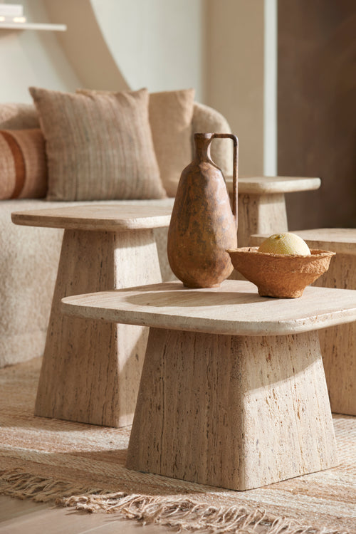 Light & Living salontafel KEPAMI - Ø60x36cm - bruin - vtwonen shop