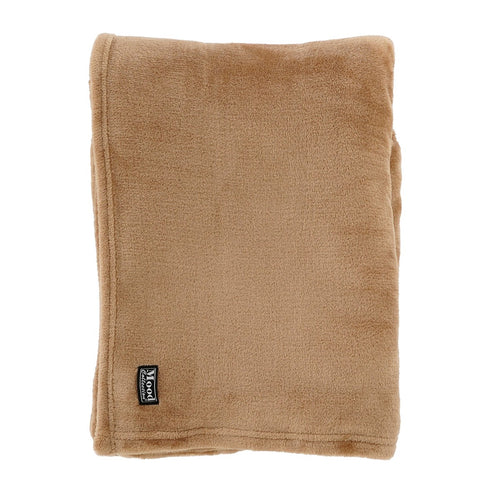 In The Mood Collection Famke Fleece Plaid - L180 x B130 cm - Lichtbruin