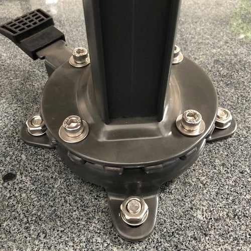 Hawaii parasol S - Ø300 cm - carbon black - ecru