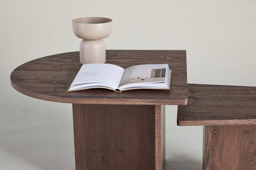 Rebellenclub Salontafel Eves - 60 x 45 cm - Bruin - vtwonen shop