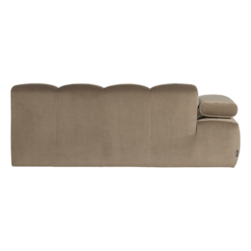 WOOOD 2-zits bank arm links Mojo - Velvet - Khaki - 74x204x97
