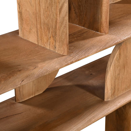 Giga Meubel Wandkast Solis - Mangohout - Naturel - 170x35x140cm - vtwonen shop