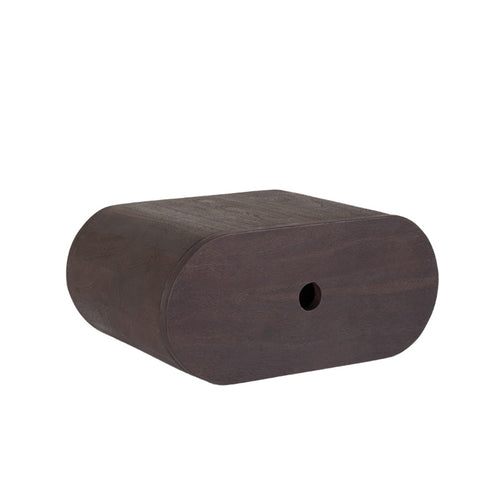 LABEL51 Nachtkastje Rise - Donkerbruin Hout - 45x30x20cm