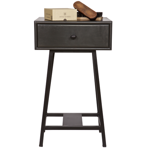 BePureHome sidetable Skybox- Hout/Metaal - Zwart - 70x45x30 - vtwonen shop