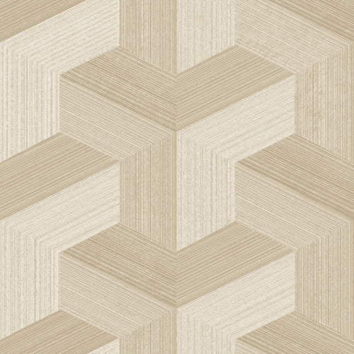 Origin Wallcoverings behang grafisch 3D motief beige - 53 cm x 10.05 m - 347949