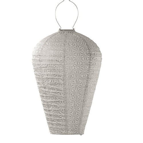 Lumiz solar lampion - sashiko balloon - xl - licht taupe - vtwonen shop
