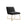 Sia Home - Kleine poefs en fauteuils TALIA - Fluweel - Donker antraciet - 66cm