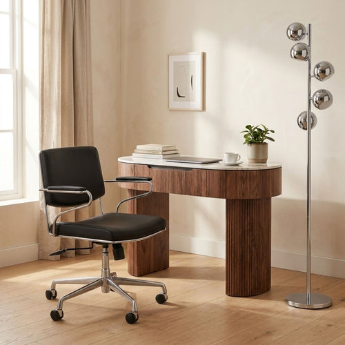 Kare Design Draaibare Bureaustoel Dottore zwart