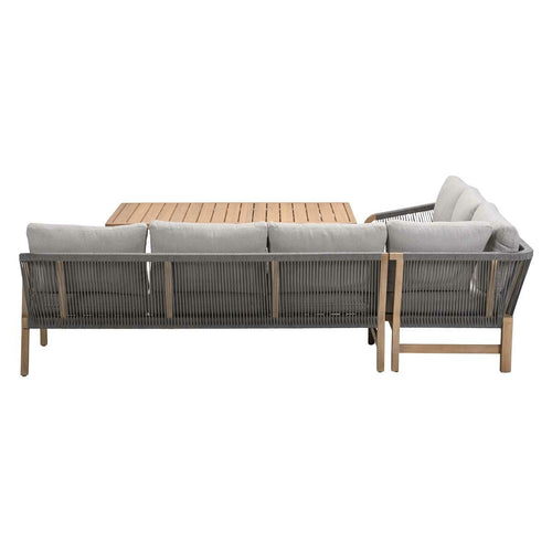 Garden Impressions lounge dining set Alora grey sand - 3-delig links