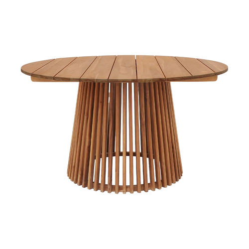 Artichok Lidewij Teakhouten Tuintafel Naturel - Ø 120 cm - vtwonen shop